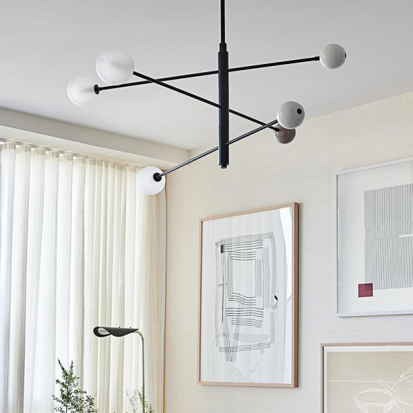 Nordic restaurant personality designer creative simple bedroom Orbital 3-Tier Chandelier(WH-MI-198)