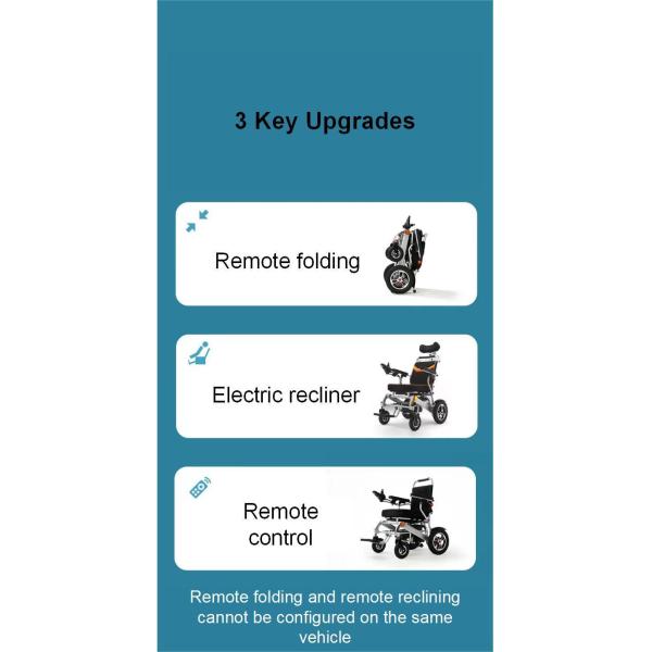 Electric Aluminum Alloy Folding Wheelchair for Elderly 201-500W Durable Construction