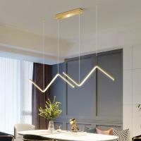 Lumière pendante moderne de restaurant de salle à manger accrochant le lustre linéaire