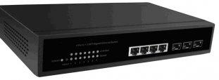 3 Gigabit SFP Web Management Fiber Optic Switches of IGMP Snooping 4 Ports RJ45
