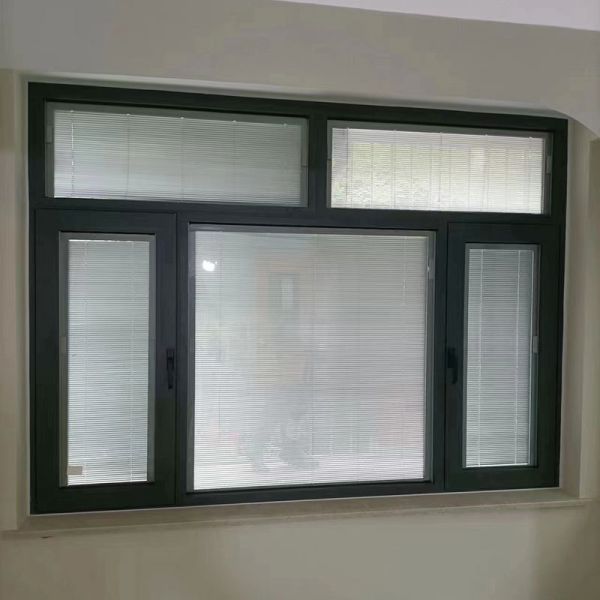Modern Aluminum Frame Sliding Casement Window Wide Opening For Ventilation View