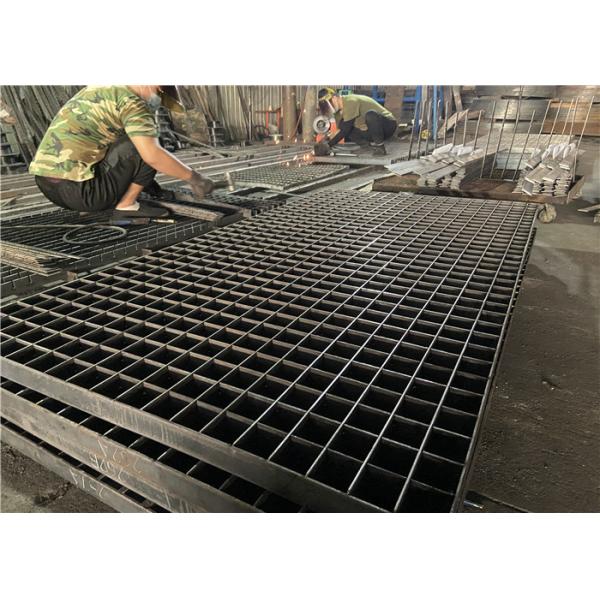 Low Carbon Steel Plain / Serrated Type 0.8mm Steel Walkway Grating For Building