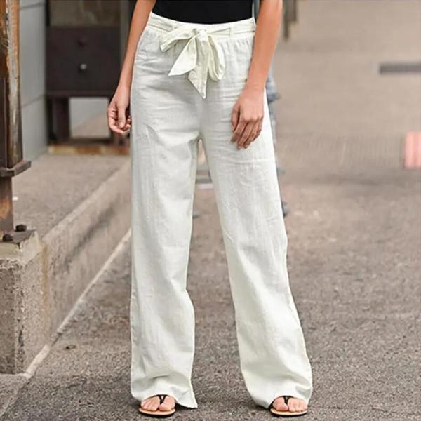 Fashion All Match  Blue Casual Pants Summer Wide Leg Trousers