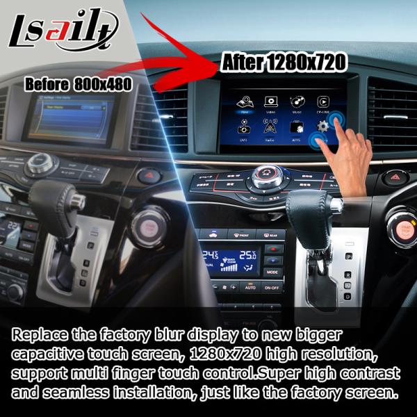 Nissan Elgrand E52 HD muti dedo touch atualização de tela HD sem fio carplay android auto