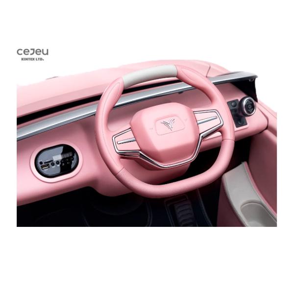 pink 12V10A Kids Ride On Toy CarWith Parental Remote Control