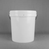 Catégorie comestible de HDPE seau en plastique de 3 gallons avec la couleur faite sur commande de couvercles