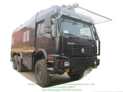 HOWO All Wheels Drive  Off Road 6X6 Anti-riot Police Water Cannon Truck Customizing