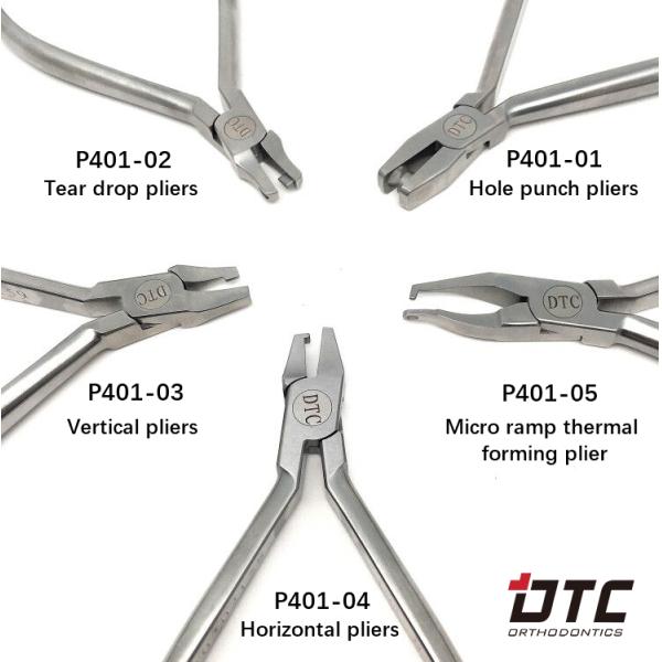 Stainless Steel DTC Orthodontic Dental Micro ramp thermal forming Clear Aligner pliers