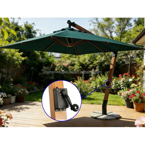Umbrella Handle Replacement Crank Handle for Outdoor Patio Umbrella Adjustable Parts