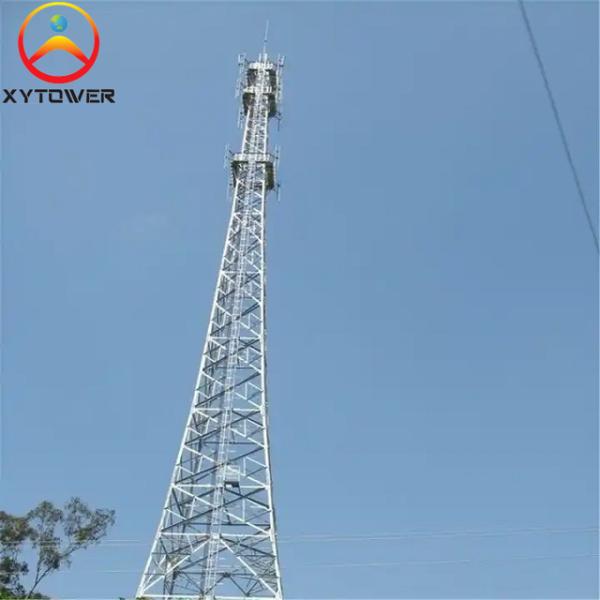60m 4 Legged Lattice Steel Self Standing Microwave Radio Telecommunication Tower