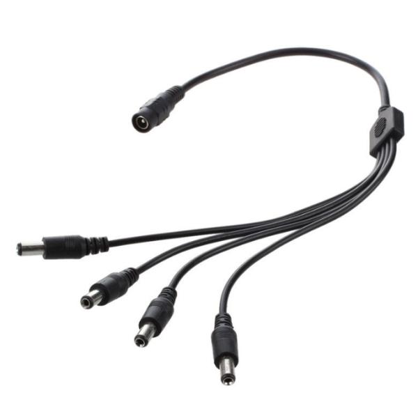 Original Place DC Power Splitter Adaptor Cable Female to Male 5.5x2.1mm for CCTV Camera