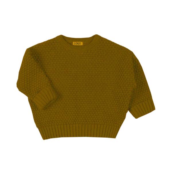 Winter Baby sweaters clothes knitted design custom logo chunky knit baby sweater kids boy