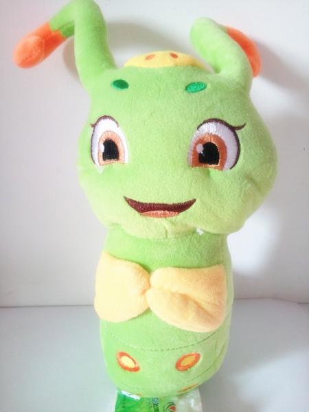 Plush Caterpillar Stuffed Toy Insect Green Toy Holiday Gift Present 35cm Hanging Toy Present PP Cotton INSIDE Present
