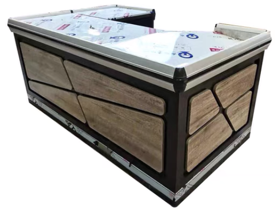 Contador de efectivo los 4FT departamental de la tienda al revés los 5FT del supermercado de Brown del pago y envío