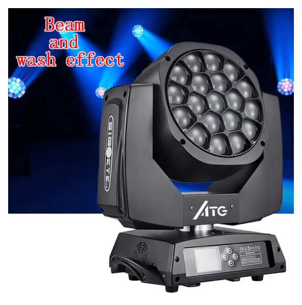 19x15w RGBW 4in1 Bee Eye KTV Nightclub Moving Head Disco Stage Light DJ Bar Party Disco WiFi Remote House Dyeing Light