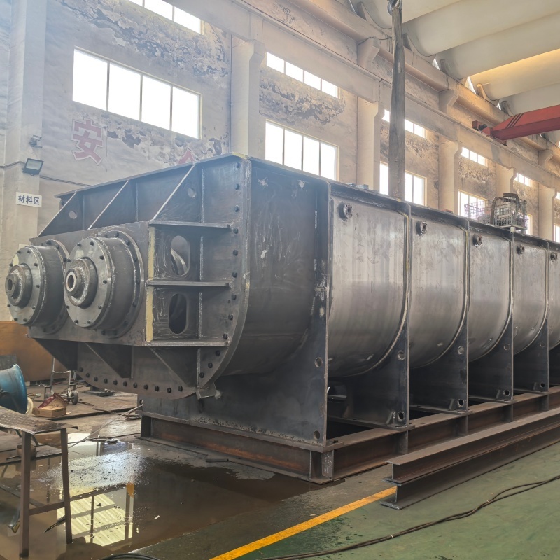 PLC control Hollow Paddle Dryer Industrial For Sludge