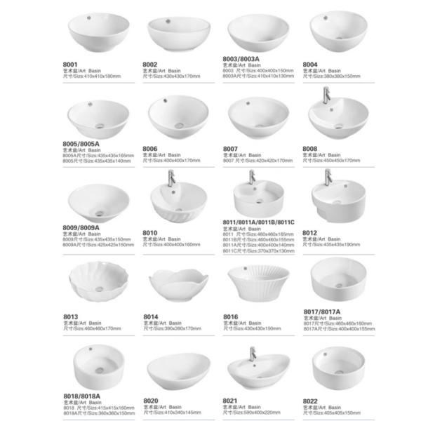 Прямоугольный санитарный керамический Washbasin 70cm Bathroom 80cm