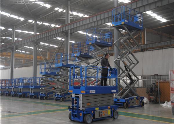 Safe Ground Clearance Auto Scissor Lift , Rough Terrain Man Lift GTJN Series