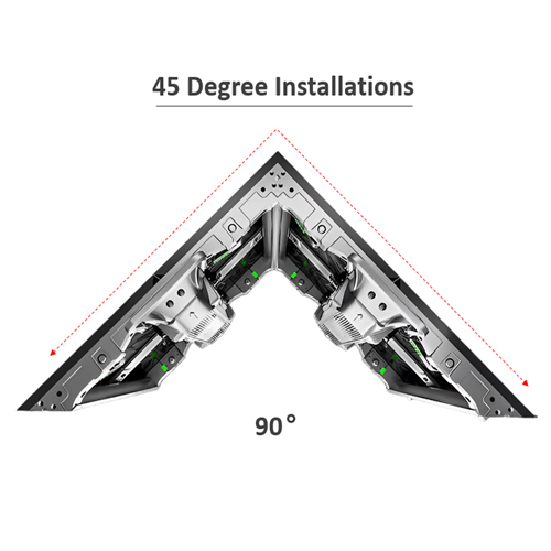 500x1000мм P2.6мм Наружный арендованный светодиодный экран 3840Гц с съемной коробкой с картой питания