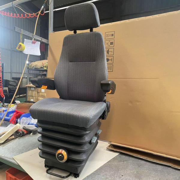 Adjustable Excavator Loader Driver Seat with Mechanical Shock Absorber and Dual Armrest