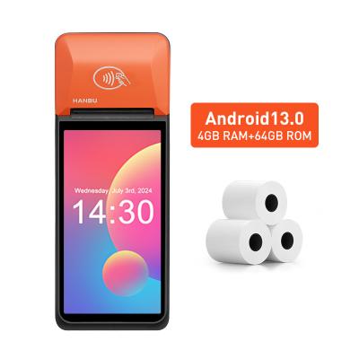 32GB Storage Android Point Of Sale Touchscreen Payment Terminal Android Glove Friendly