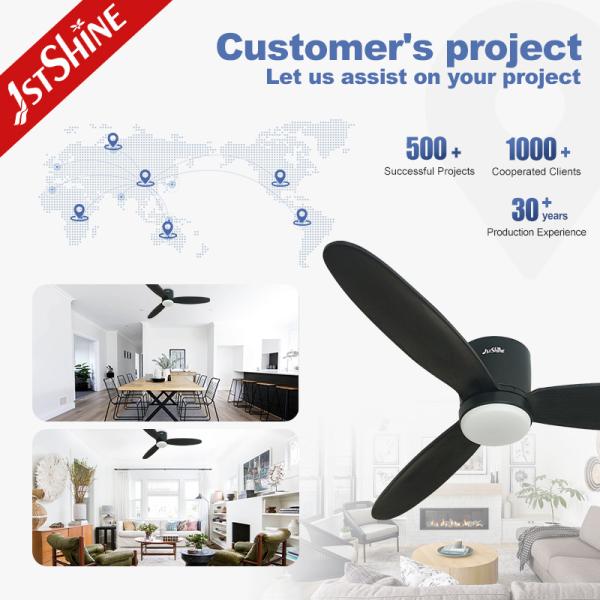 Meatl Lamp Body Material 3-Blade Reversible Ceiling Fan Ideal for Home Hotel and Office
