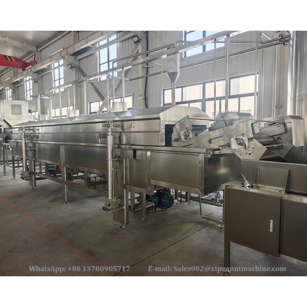 Large Capacity High Efficiency Automatic Corn Flakes Nuts Continuous Frying Machine With CE Certification
