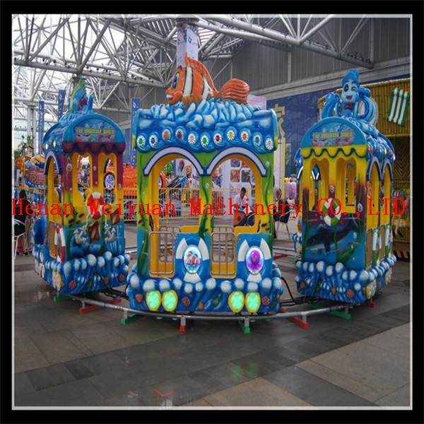 electric track train under sea world train ride for sale