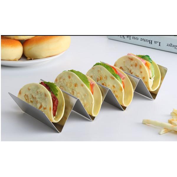 Stainless Steel Taco Holder Stand Taco Tray Mexico Pancake Holder Baking rack