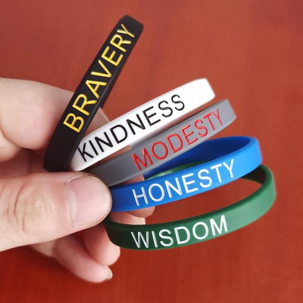 Eye-Catching Silicone Bracelets Customized Gifts for Business Events and Promotions