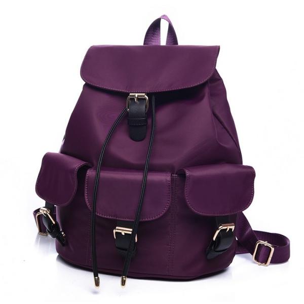 Summer new retro waterproof nylon backpack schoolbag shoulder bag female college wind