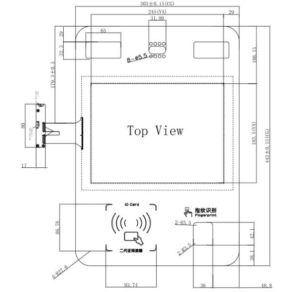 Тип водоустойчивая сенсорная панель КТП УДАРА 12,1 дюйма для промышленного оборудования касания