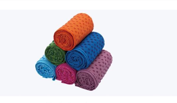 Microfiber Print Yoga Towel/Blanket, Anti-skid Portable Travel Yoga Mat Gym Fitness Towel Cover Pilates Exercise Sport