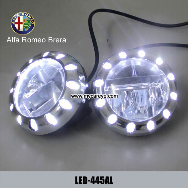 Alfa Romeo Brera car front fog lights led auto parts driving daylight DRL