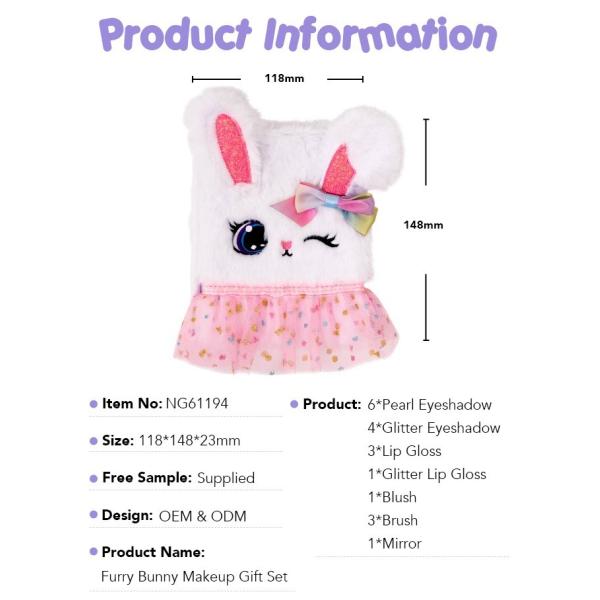 Skin Friendly Kids Play Makeup Kit With Lip Gloss Eye Shadow Palette Customizable