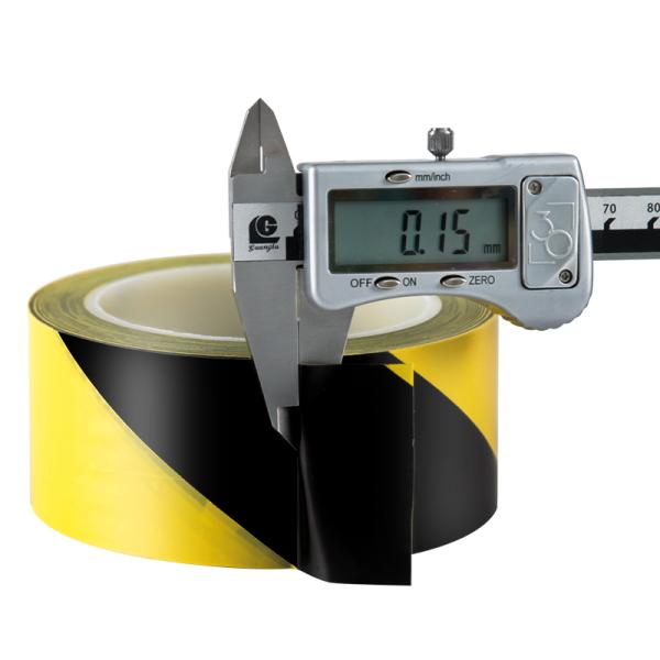 Non Adhesive PVC Yellow Warning Protection Caution Danger Barricade Tape For Security