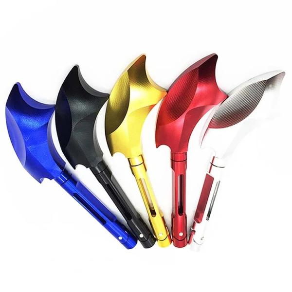 Gold Aluminium Motorcycle Spare Parts Accessories Side Mirror CNC with by Axe Shapes