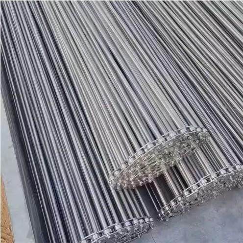 anti oxidation Chain Rod Straight Roller Chain Conveyor Belt For Food Industry