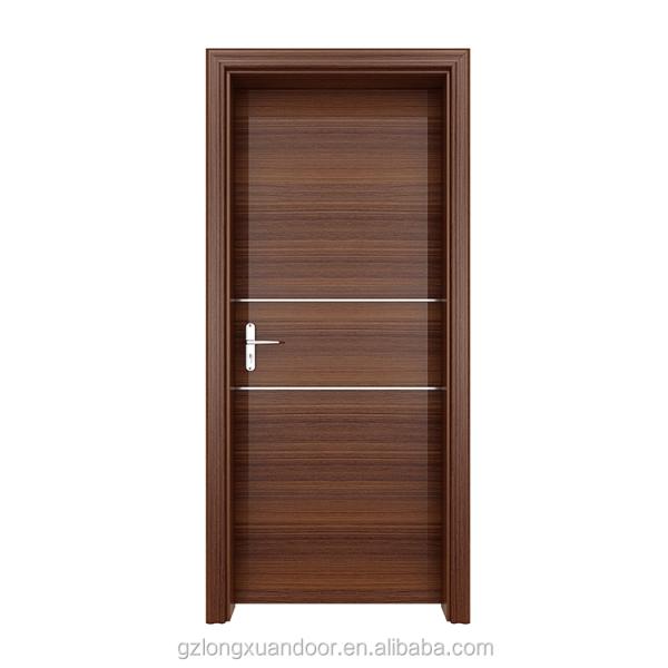 Nature Wood Veneer Laminated Solid MDF Interior Doors Eco friendly ODM OEM
