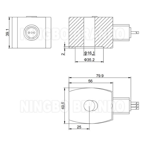 MP-C-103 272810-902-K ASCO Type Solenoid Valve Coil 220VAC 240VAC