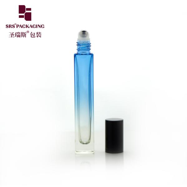 GB2-10ml Square Glass Ball Roll On Bottle