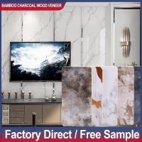 Oferta especial de chapa de madera de carbón de bambú 1220*2440*5/8mm Retardante de llama de bambú de carbón de madera Eco-amigable PVC paneles de pared de interior de decoración Panel de pared para el techo de la piel