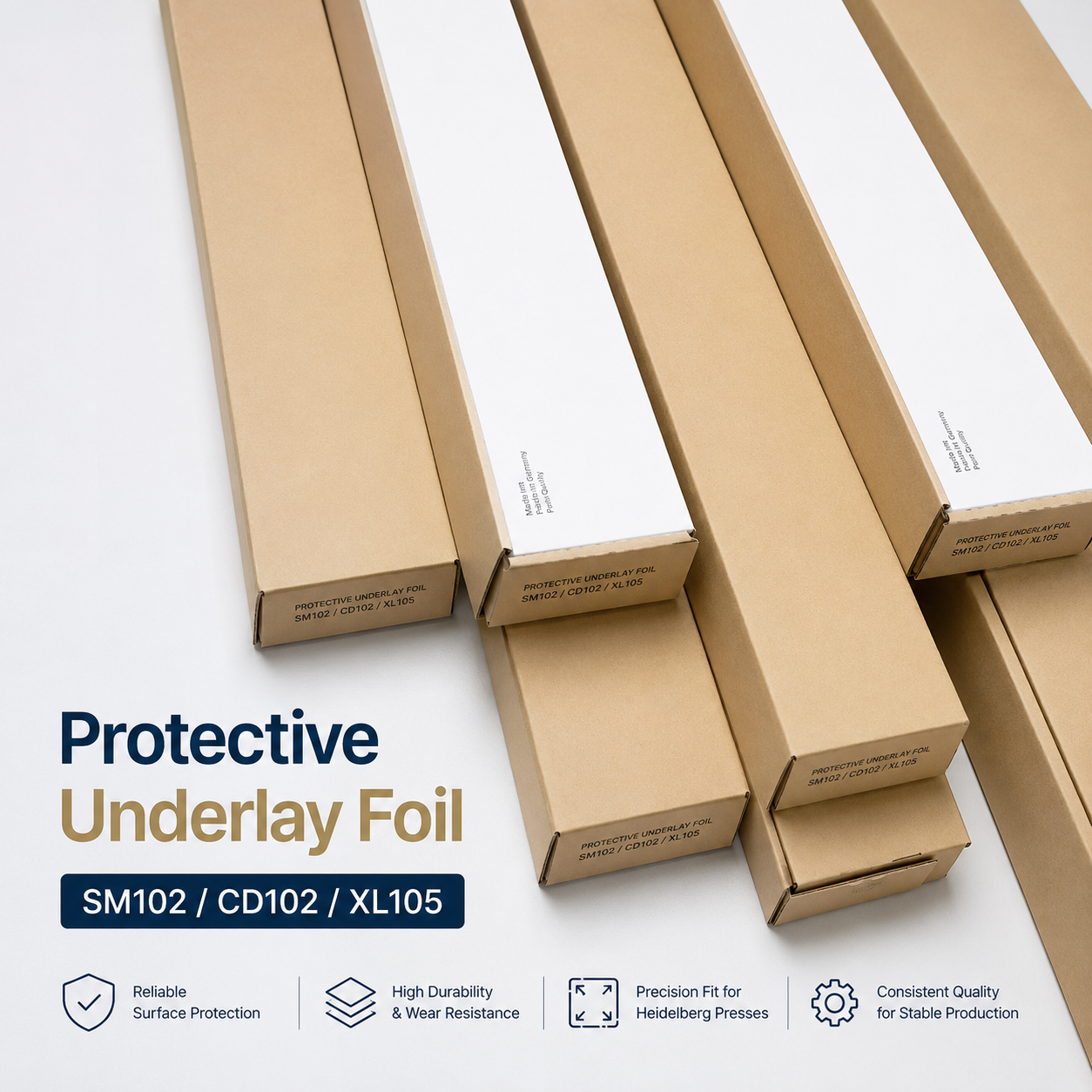 Offset Printing PET Protective Underlay Foil 3M For CD52/CD74/CD102/XL162