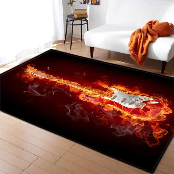 Non Skid 3D Printed Rugs 100*120cm Living Spaces Area Rugs