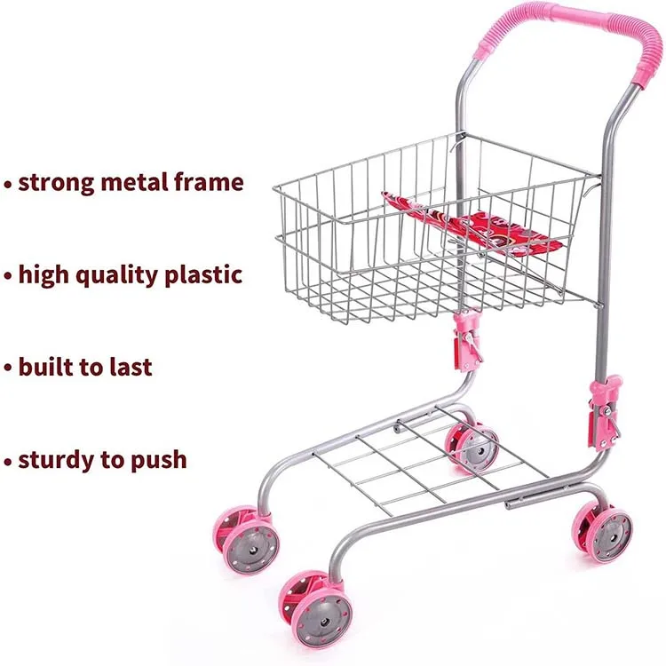 Фабрика настройки Супермаркет Торговая тележка Корзина для детей Торговая тележка