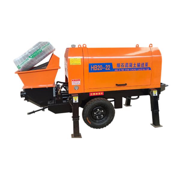 Small Horizontal Fine Stone Concrete Transfer Pump Type 20 Hydraulic Secondary Structure Column Pump