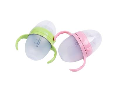Anti - Colic Silicone Baby Milk Bottle Custom Capacity For Children