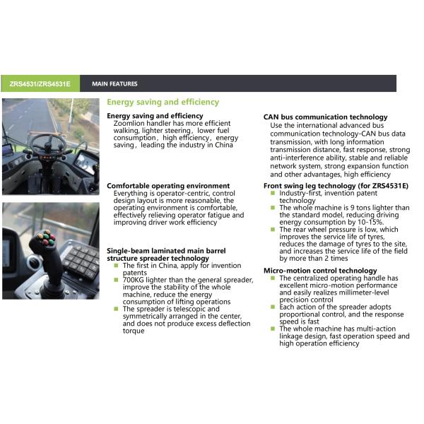 ZOOMLION Reach Stacker ZRS4531-ZRS4531E