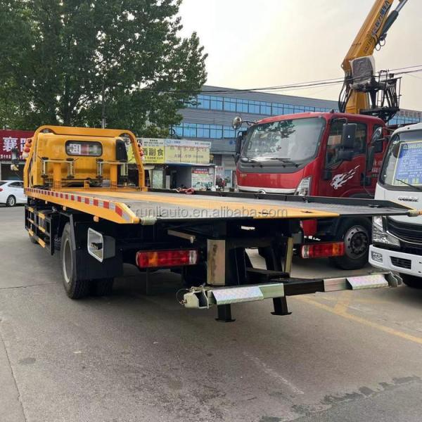 Factory Best Selling FAW JieFang One Tow Two Tow 10Ton Wrecker Truck Small Mini  Light Duty Flatbed Platform Tow Wrecker Truck