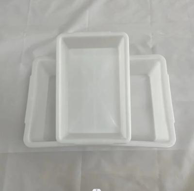 Supermercado De plástico espessado Branco Retangular De armazenamento Caixa de geladeira